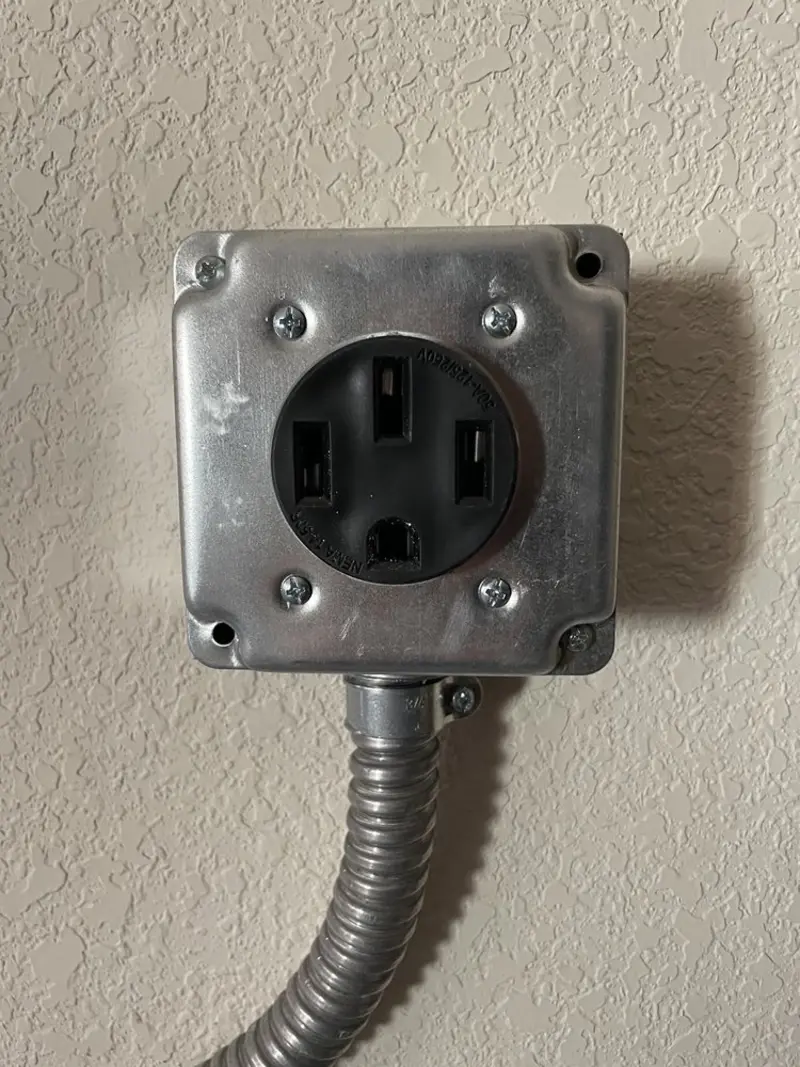 NEMA 14-50 outlet installed for Electrical Panel Upgrade in Heber